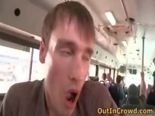 Mies boyz ottaa homo seksi elokuva sisään the bussi